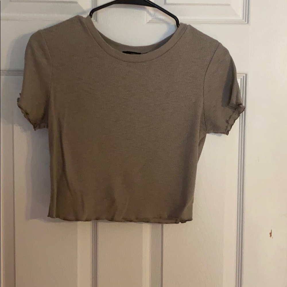 tan crop top